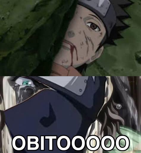 Obito Getting Crushed By A Rock Was A Jojo Reference R