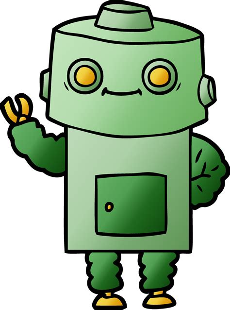 Vector cartoon robot 12477043 Vector Art at Vecteezy