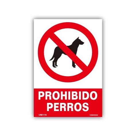 Señal de prohibición Pictograma Prohibido Perros
