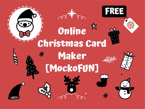 Personalize text and other contact information. 🎄🎅 FREE] Christmas Card Maker - MockoFUN