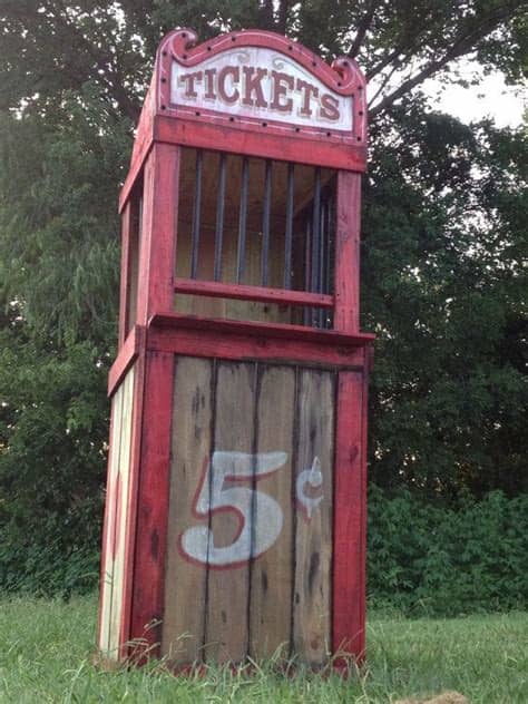 Perhaps the only thing more fun than an actual carnival is a gala, party, prom or formal created around a carnival theme with decorations from stumps party. Haunted House Carnival Ticket Booth Halloween Decoration ...