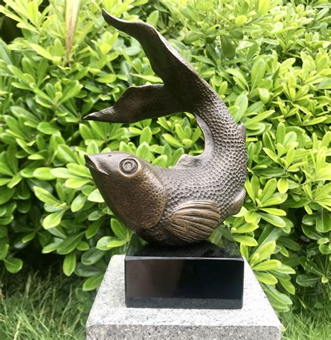 Bronze Fish Sculpture Limited Edition Abstract Sculpture Etsy Uk