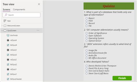 build powerapps quiz app step by step spguides