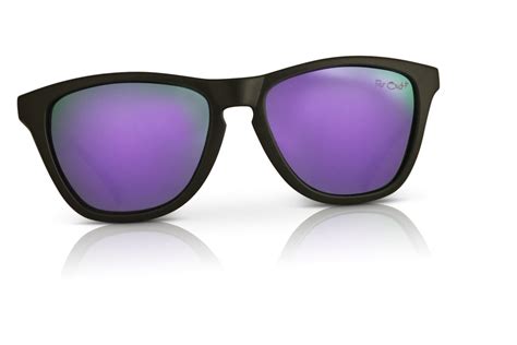 Black Sunglasses Purple Lens Far Out Sunglasses