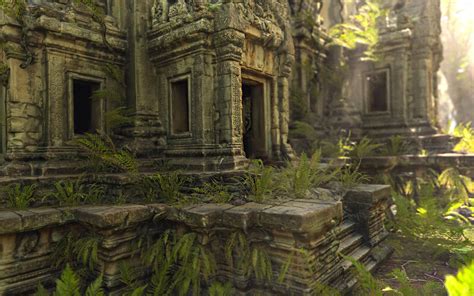 3d Model Lost Temple Jungle Turbosquid 1235050