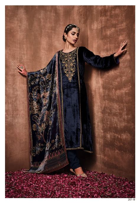Pure Velvet Embroidered Suit Velvet Suit Design Velvet Pakistani Dress Velvet Dress Designs