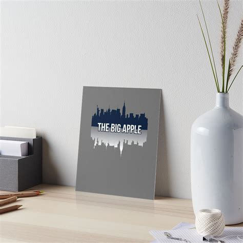 The Big Apple New York City Nickname Skyline Art Board Print For Sale