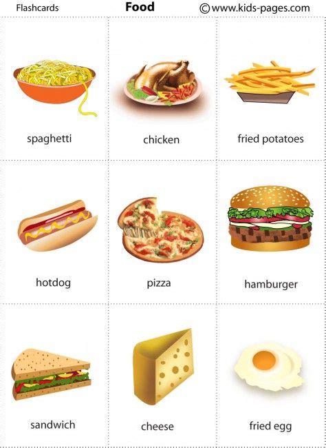 The 25 Best Food Flashcards Ideas On Pinterest Learn To English