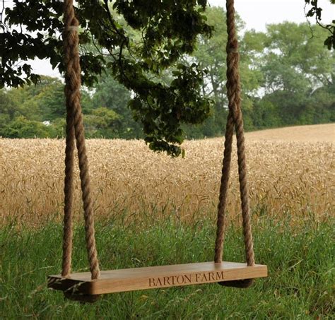 Personalised Large Oak Swing By The Oak And Rope Company