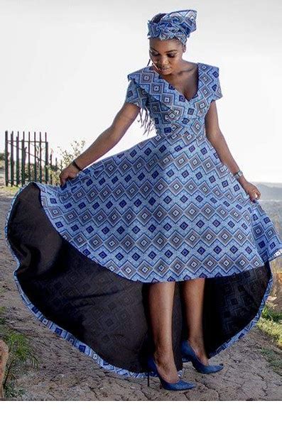 African Woman Dress Design Wedding Dress Seshoeshoe Patterns For