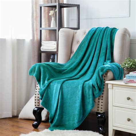 Bedsure Fleece Blanket King Size Teal Lightweight Super Soft Cozy