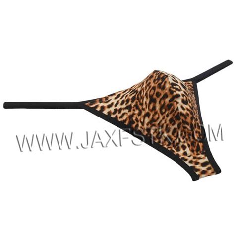 fashion leopard print sexy men s g strings male thong underwear smooth soft fabric shorts men
