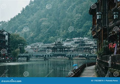 Ancient City Of China Fenghuang Village Of The Phoenix Romantic