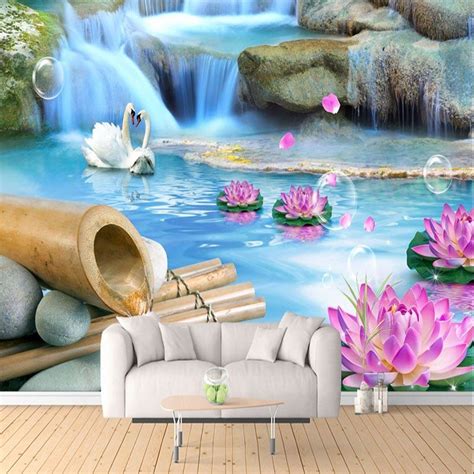 Waterfall In Living Room Interior Fresh Fashionable Interior Design