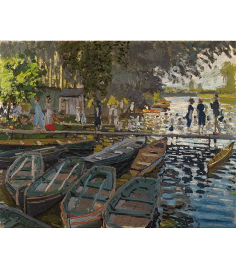 Giclée Print On Canvas Claude Monet Bathers At La Grenouillère