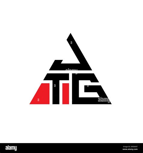 Diseño De Logotipo De Letra Triángulo Jtg Con Forma De Triángulo Jtg