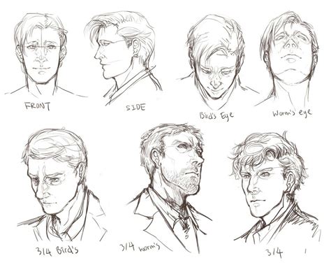 Male Face Drawing Reference And Sketches For Artists