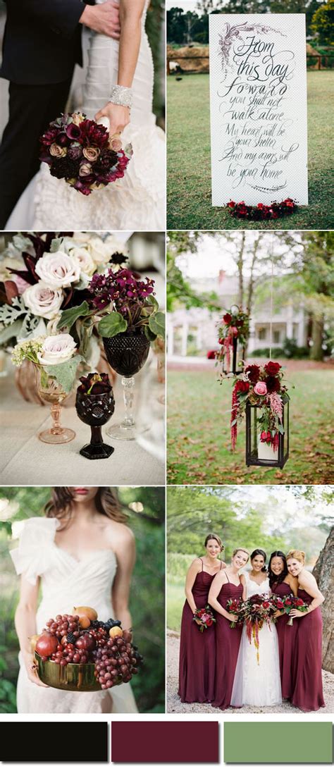 Five Awesome Fall Wedding Colors In Shades Of Black