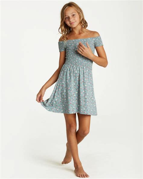 Dresses Billabong Girls Girls Off Beach Dress Jungle