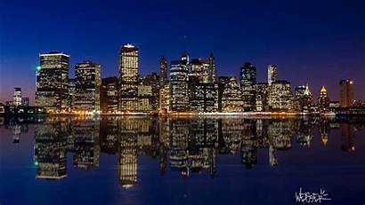 Night Skyline Manhattan Wallpapers 1366 Cityscape