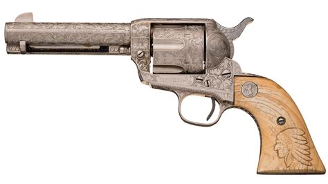 Engraved First Generation Colt Single Action Army Revolver