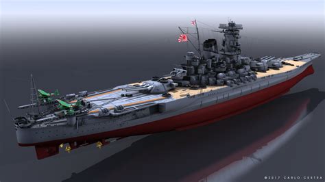 Battleship Yamato 3d Model Turbosquid 1183950