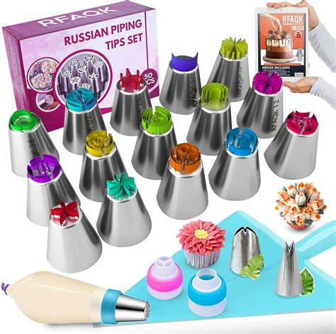 Buy 50pcs Russian Piping Tips Set Piping Bags And Tips In Pakistan Waoomart