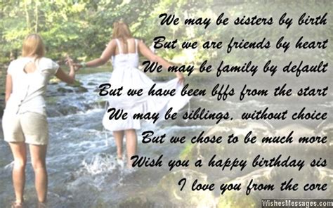 That is how dark and dull my life would be without a sister like you. Birthday poems for sister - WishesMessages.com