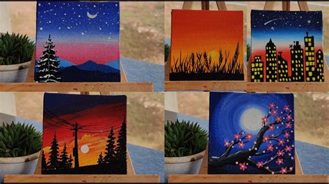 5 Tiny Canvas Painting Complete Guide On Blending Technique