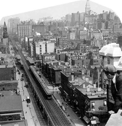 Elevated Railway On Sixth Avenue Manhattan 1917
