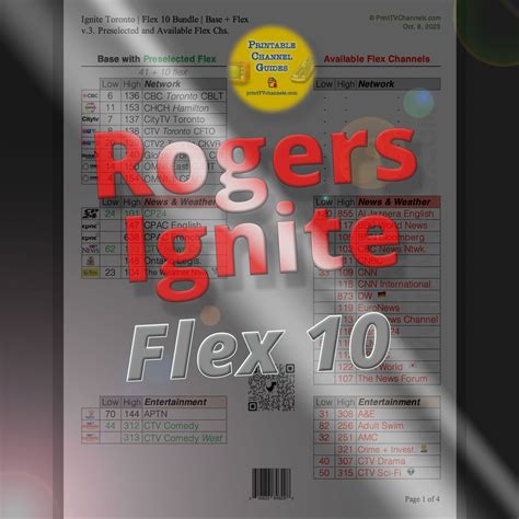 Rogers Ignite FLEX 10 Channel Guide | Toronto | Free PDF Download