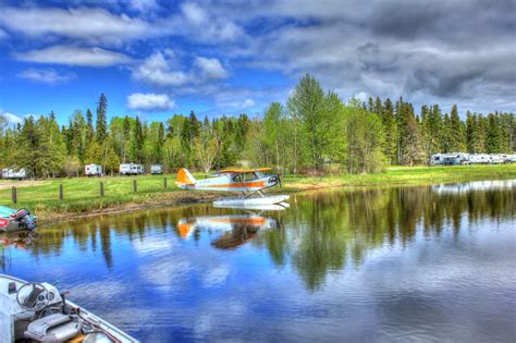 Floatplane On The Lake At Lake Nipigon Ontario Canada Image Free