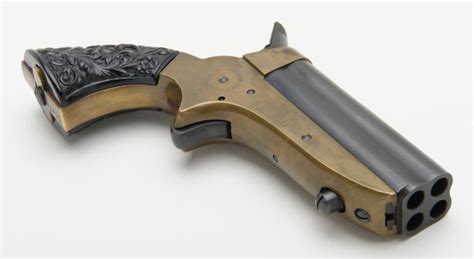A Uberti Gardone New Derringer Pepperbox Pistol Cal 22