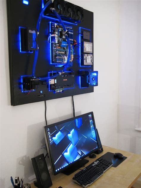 This Nicely Put Together Wall Mounted PC Is Ultimately The Goal Of Many Custom Computer Builders