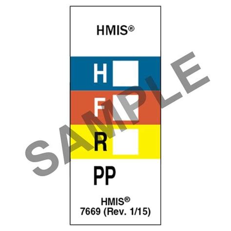 Printable Hmis Labels