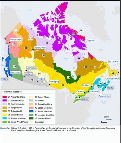 Map Of Canada Ecozones Maps Of The World