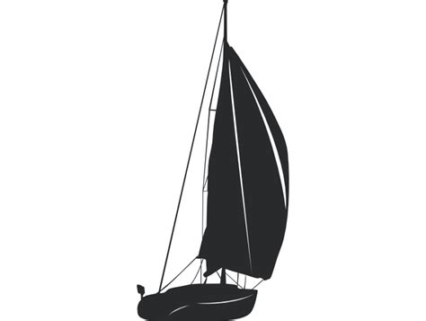 Sailboat Sailing Ship Silhouette Sailboat Png Download 700528