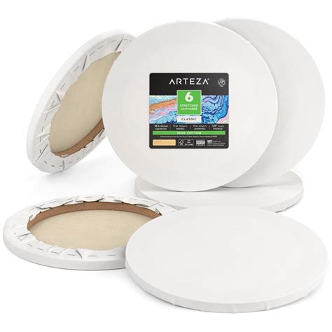 Round Stretched Canvas Diameter Pack Of Arteza