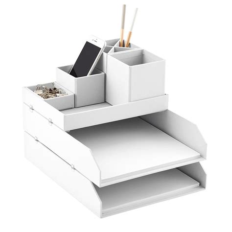 By sauder (5) top rated. Bigso White Stockholm Desktop Organizer | The Container Store