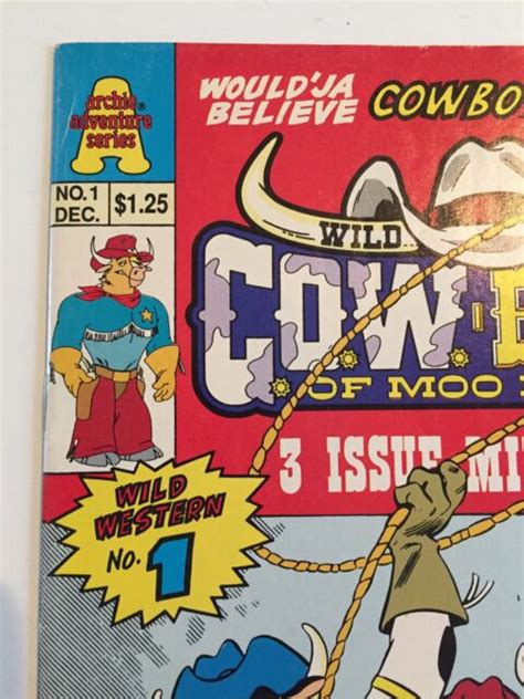 Wild West Cowboys Of Moo Mesa 1 Newsstand Low Print Run Rare 1993