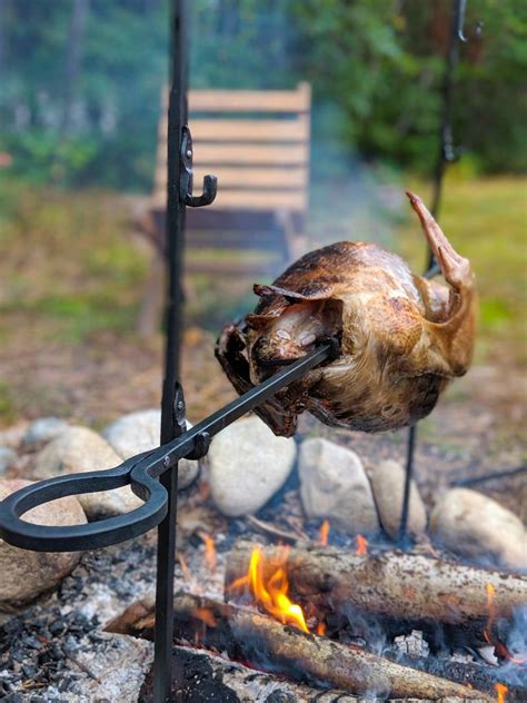 Maybe you would like to learn more about one of these? Hand Forged Cooking Tripod and Spit Rotisserie, Camping ...