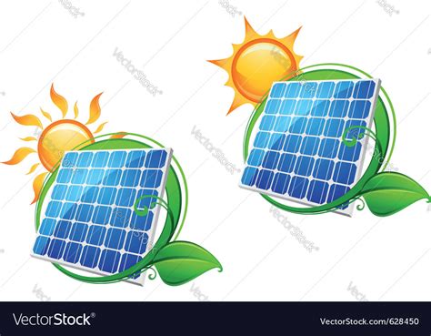 Solar Energy Panels Royalty Free Vector Image Vectorstock
