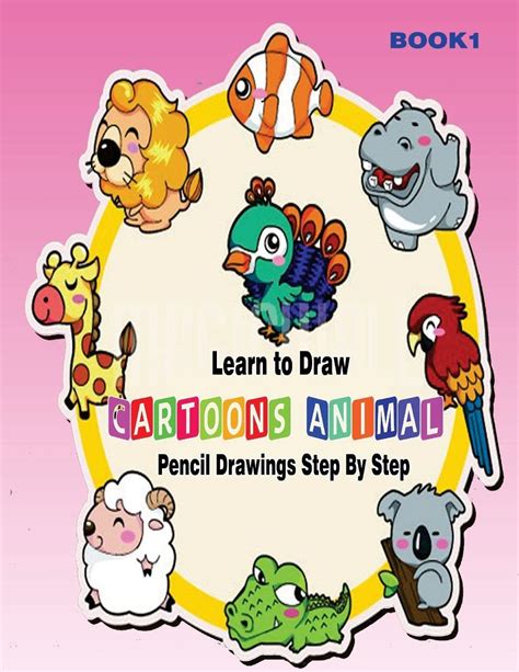 Learn To Draw Cartoons Pencil Drawings Step By Step Book 1 Pencil
