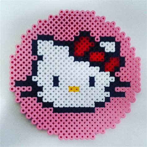 Hello Kitty Perler Beads By Eltallerdekurisu Plantillas Hama Beads