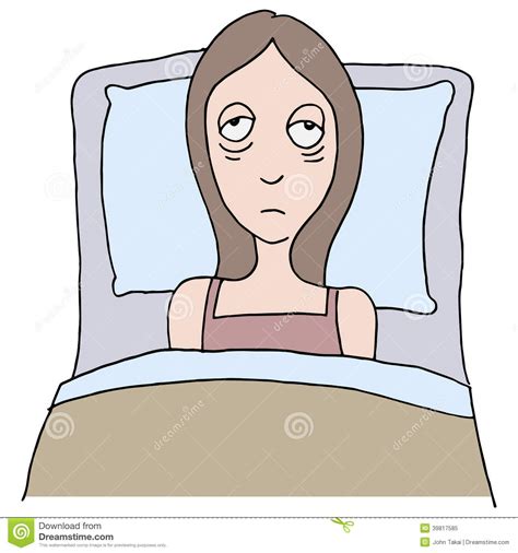 Insomnia Girl Stock Vector Image Of Clipart Cartoon 39817585