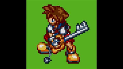 Sora Kingdom Hearts Pixel Art Youtube