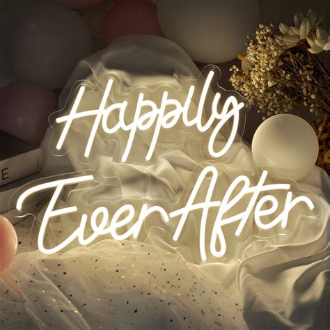 Happily Ever After Neon Sign Custom Led Neon Light Neon Etsy