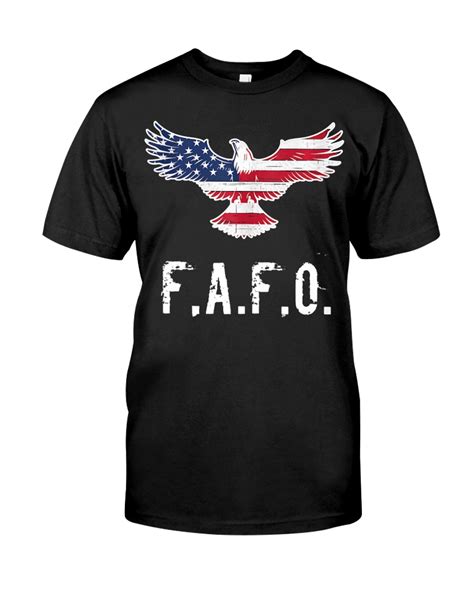 Patriotic American Flag Eagle Fafo Shirt