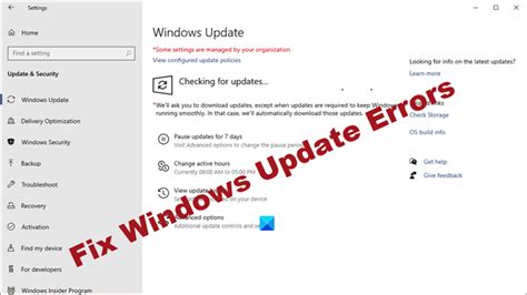 Fix Windows Update Errors With Solution Every Tech Solution