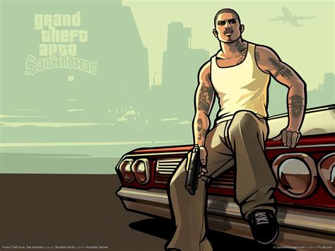 Grand Theft Auto San Andreas Video Games Gangster Gun Video Game Art